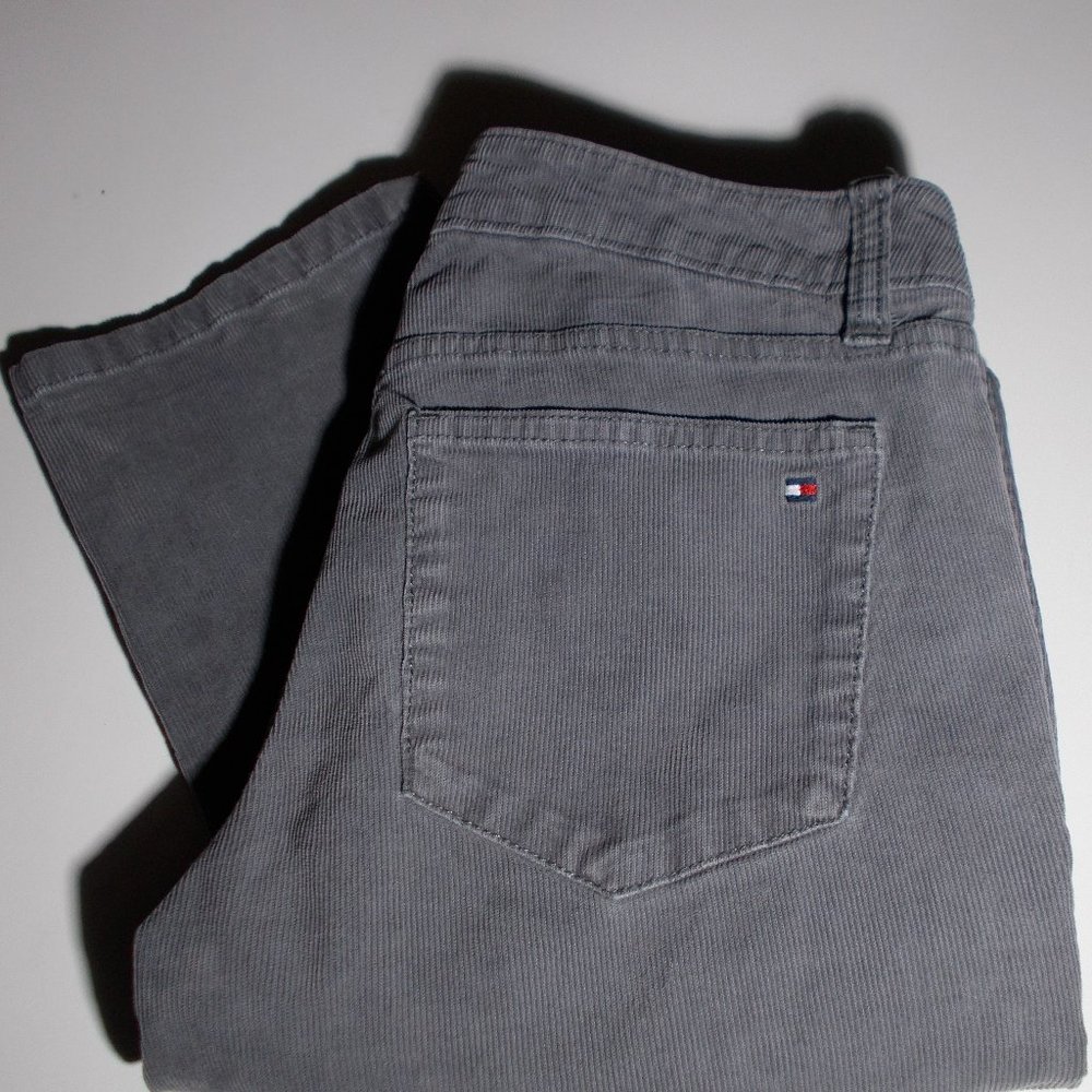 Tommy Hilfiger Corduroy Jeans Size 0 Color Gray EUC